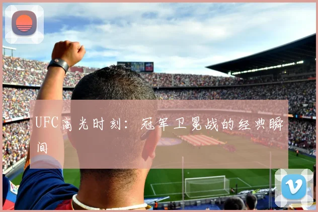 UFC高光时刻:冠军卫冕战的经典瞬间